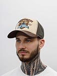 Бейсболка STETSON арт. 7761103 TRUCKER CAP WILD LIFE (бежевый / коричневый)
